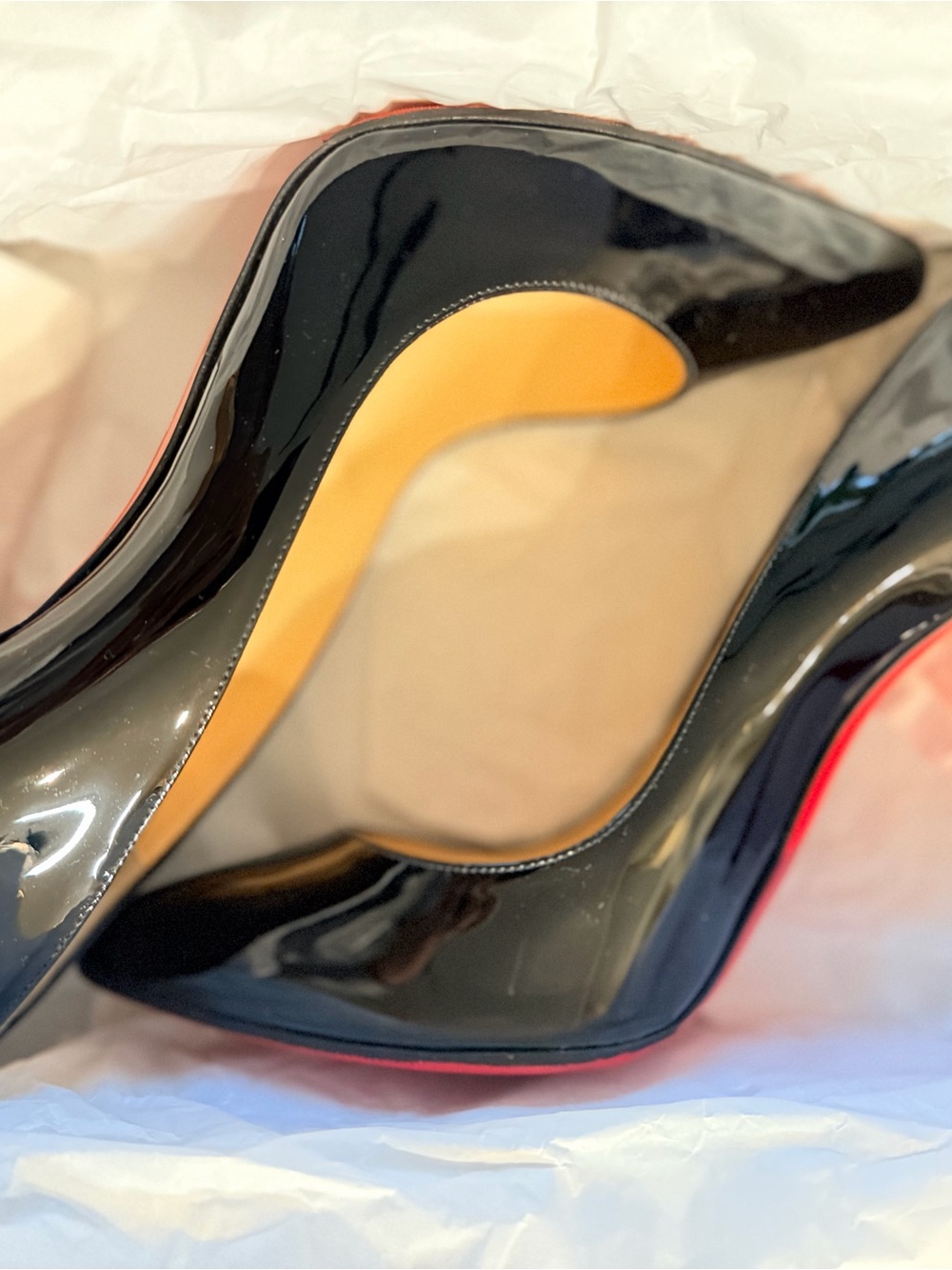 Christian Louboutin Pigalle Follies 100 Black Patent Leather 39.5 39 - Picture 5 of 8